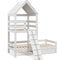VitaliSpa Hausbett Teddy, Bett aus Holz, Weiß, 90x200 cm mit Schublade