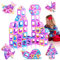 36PCS Magnetic Building Blocks Tiles for Girls Boys Kids Learning Educational Magnets Construction Set for Age 3+ STEM Toy Christmas Birthday Gift