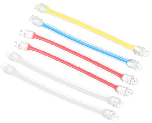 PATIKIL Tennis Dampener, 6 Pack Silicone Vibration Shock Absorber Racquet String Damping, White, Red, Yellow, Blue