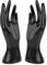 SM SunniMix Schaufensterpuppe Hand Modell, Mannequin Handmodell, Schmuck Hand Form Ständer, Hand Schmuck Halterung für Ring Halskette Armbänder, Schwarze Linke Hand + Schwarze Rechte Hand