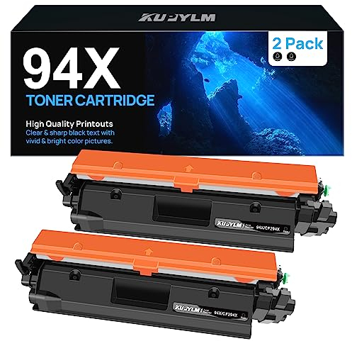 94X CF294X 94A CF294A Tonerkartusche Hohe Leistung 2800 Seiten kompatibel als Ersatz für HP 94X CF294X 94A CF294A LaserJet Pro MFP M148dw M148fdw M149fdw M118dw M148 M149(2 Schwarz)