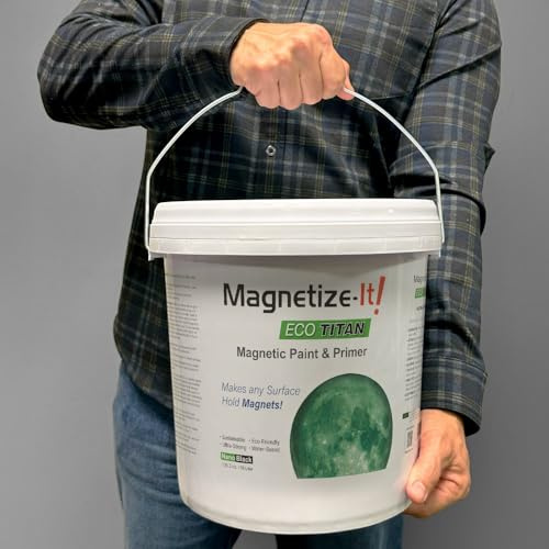 Magnetic Paint & Primer (Water Based) – ECO TITAN Extra Strong, Sustainable, Easy to Apply 10L, Black
