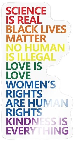 Spreadshirt Black Lives Matter LGBT Pride Menschenrechte Sticker, max. 10x10 cm, 10 x 10 cm, Transparent glänzend