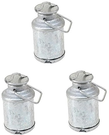 ibasenice 3pcs Scale Mini Milk Jug Toy Kettle Model Miniature Accessory for Dollhouse