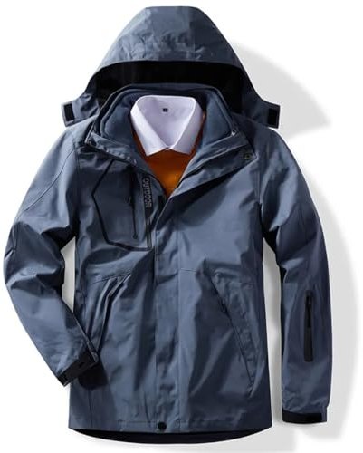 Herren Winter Skianzug Wasserdicht Winddicht Skijacken Snowboard jacke Und Hosen Set Only Blue Jackets XXL