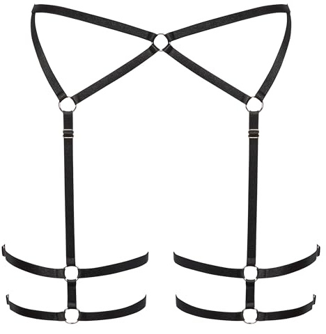 Cottelli Lingerie Harness, Schwarz, S/M