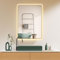 HOKO Anti-Fog LED Badspiegel 100x70 cm / 70x100 cm Ohio mit Goldener Metallrahmen, HOCH+QUER Montage Flurspiegel. Touch Sensor,Memory, Licht Wechsel 2700-6500K, Warmweiß-Kaltweiß-Neutral