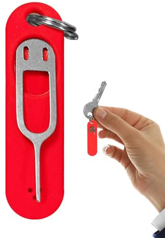 Dyeulget Herramienta de extracción de Tarjetas SIM, removedor de Tarjetas - Herramientas de extracción de abridor de Agujas para Tarjeta Sim - Pin de expulsión de Bandeja de Tarjeta SIM con Dije de