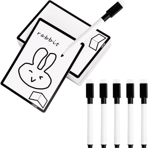 50 fichas MTG reutilizables de borrado en seco con marcador, tarjetas proxy MTG de doble cara para Magic The Gathering, accesorios de juegos de cartas en blanco