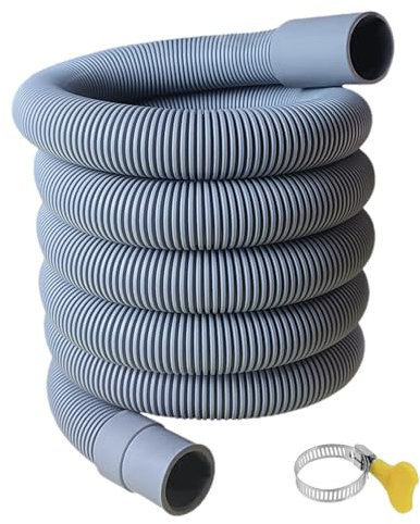 Drain Extension Hose for Dehumidifier, Dehumidifier Hose - Washing Machine Drain Hose with Rubber Adapter and Connection Clamp | Replacement