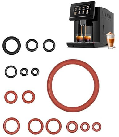 QLEUIFT Joint Torique,Accessoires pour Machines à Café Automatiques,Installation Facile,pour Valve,Soutien,Vanne,Vapeur,Groupe,Brassage,Machines,Buse,Cafetière Maintenance, Lot de 15
