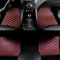 MBBROS 4pcs Auto Fußmatten für Jeep Compass II 2017 2018 2019 2020 2021, Wasserdichtes Anti-Rutsch Abriebfest Allwetter Auto Teppiche Teppich Innenraumschutz ZubehöR,E Win Red