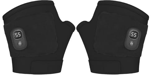 3 Levels USB Heated Gloves, Winter Warm Gloves Rechargeable Heated Gloves Fingerless Work Gloves, Battery Heated Gloves For Sports Outdoor