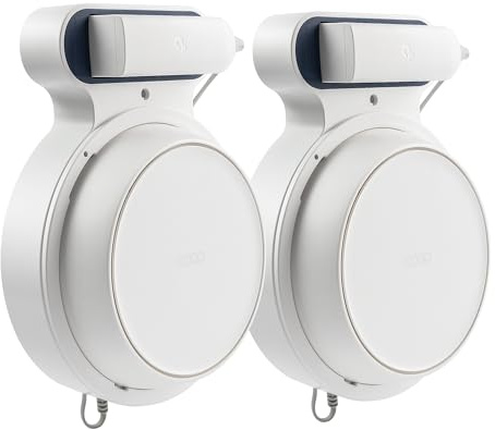 PETIMETI Wall Mount Holder for Deco BE23/BE25/BE3600/BE5000 WiFi 7 Mesh System, Space Saving Wall Mount Bracket with Cord Management, Easy to Install and Moved (2 Pack)