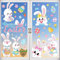 BBLIKE Adesivi per Finestre di Pasqua - 9 Fogli Window Sticker Decor Gli Animali Farfalle Coniglio Immagini, DIY Pellicola Vetrofanie per Vetri Finestre in PVC, Decorazione Primavera Riutilizzabile