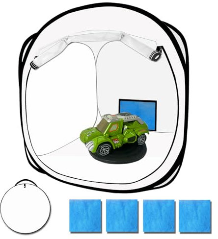 CooTentler Pop Up Paint Booth 43x43x43cm Portable Airbrush Spray Tent with Mesh Door and Mesh Window for Models, Furniture, Auto Parts and Other Items Painting Works
