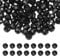 PATIKIL 8mm Round Crystal Beads, 100 Pcs Glass Faceted Ball Beads Loose Spacer Bead for Jewelry Making Bracelet Necklace Earrings Wind Chimes Craft, Black