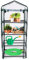 Kinzo Mini Serre de Jardin 69 x 49 x 160 cm - Serre Jardin en Kit - Mini Potager pour Terrasse et Enfants - Abri de Jardin - Serre de Jardin - Mini Potager Serre de Terrasse - Transparent et Vert