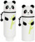 AMFUN Silicone Souple Trousse Ecole, Kawaii Étui à Stylo, Trousse Télescopique Mignonne avec Fermeture Eclair en Silicone, pour Adolescente et Étudiante (Panda) 22 * 6.8cm