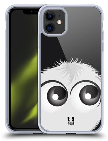 Head Case Designs Weiss Fuzzballs Gelhülle [Militärischer Schutzgrad] Kompatibel Mit Apple iPhone 11 Und Kompatibel Mit MagSafe