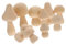 Operitacx 1 Satz Holziger Pilz Pilze Putzen Digitale Pilze Feenpilze Pilze Für Mini-pilze Miniaturdekoration Holzpilze Holzschmuck Zum Bemalen Pilzzubehör Miniaturpilz Beige 20st