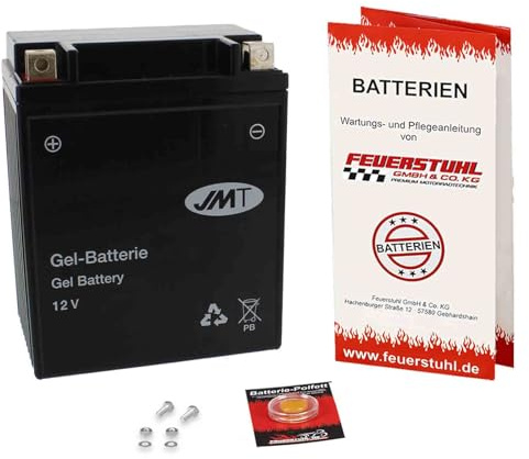 Batterie passend für Kymco MXU 300 R, 2010-2020, wartungsfrei, einbaufertig | Gel, startklar, auslaufsicher, von JMT, inkl. 7,50€ Batteriepfand