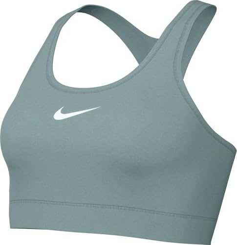 Nike Damen Swsh Med Sport-BH, Cannon/White, M