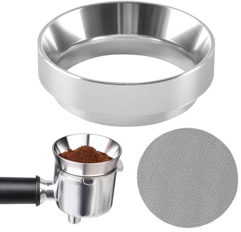YUZHEDM 51mm Accesorios Cafe, Barista Accesorios, Perfecto Accesorio para Espresso en Casa y Café, Accesorios Barista, Aluminio Embudo Dosificador Magnético para Portafiltro