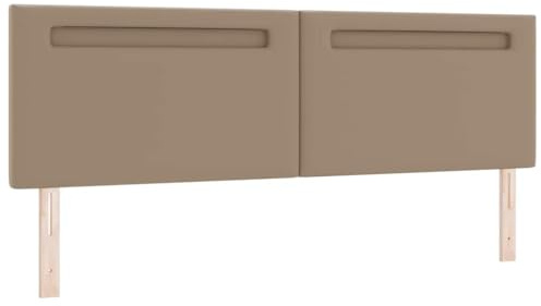 vidaXL LED Kopfteil Cappuccino 180 cm Kunstleder