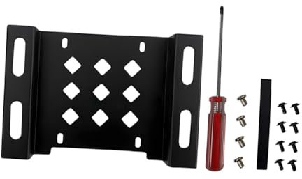 KiBcsLic Soporte de Montaje de Metal para SSD/HDD, Soporte de Montaje para HDD, fácil de Instalar, Adaptador de extensión de Espacio para computadora de Mesa, Negro