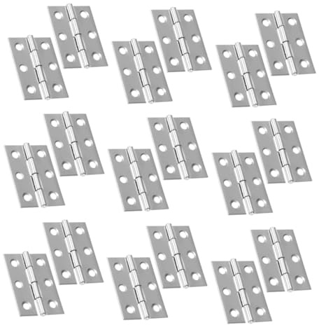 Gatuida 45 pezzi Cerniere in Acciaio Inox per Mobili e Sportelli Cucina Cerniere Resistenti e Facili da Installare per Armadi e Porte per Porte Domestiche