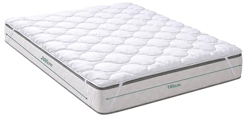 KNERST Matratzenauflage 180x200, Matratzenschoner, Made in EU, 95°C