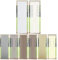 Schiebevorhang Schiebegardine Grau Blickdicht 60cm x 245cm Flächenvorhang Gardine