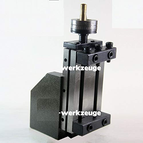 Atoz Deslizador Vertical de fresado Mini/Fijo/Giratorio, Proceso de fresado instantáneo en Torno, Accesorio Compatible con Torno MYFORD Super 7 y Otros (Mini 90 x 50 mm)
