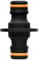 Fiskars Extensor de mangueras, Para mangueras con diferentes diámetros, Para todos los tipos y tamaños de conectores rápidos para mangueras, Tamaño universal, 16 g, Negro/Naranja, 1027068