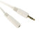 Ex-Pro 3.5mm Aux Audio Extension Lead Cable Male to Female Stereo Headphone Jack, with Gold Plated Connectors - White, 5m