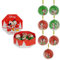 Juego de 7 bolas para árbol de Navidad de Mickey y Minnie Mouse