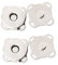 Trimming Shop Sew On Flower Magnetic Press Stud Clasps for Leather Craft, Lightweight 2-Part Snap Fasteners for Sewing, Bags, Clothing Repair, Crafts & DIY Projects (18mm, Silver, 2pcs)