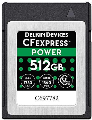 Delkin Devices 512GB POWER CFexpress Type B Memory Card (DCFX1-512)