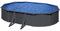 Gre Pool KIT500GY - Aufstellpool aus Stahl, oval, mit Anthrazitfarbe. Abnehmbare Gartenpool. 500 x 300 x 120 cm