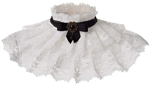 BLESSUME Vintage Halsband Gothic Punk Neck Ruff Spitzenband Charm Cosplay Requisiten