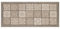BIANCHERIAWEB Küchenläufer, rutschfest, waschbar, Küchenläufer, Maße 55 x 140 cm, Küchenläufer Made in Italy mit Majolika Taupe, waschbar und bügelbar