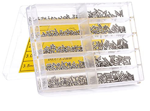 XZMALZYC 500Pcs Stainless Steel Eyeglasses Watch Repair Small Micro Screw Assortment Tool (Color : A)