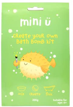 Mini U Create Your Own Bath Bomb Kit, Creative Bath Bomb Kit for Kids, Non-Toxic, Vegan & Cruelty Free