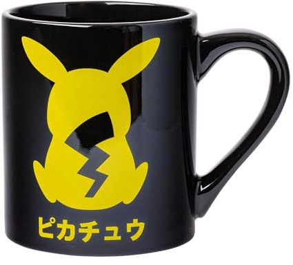 Silver Buffalo Pokemon Pikachu Katakan Silo Ceramic Mug, 14 Ounces