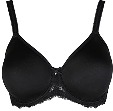 SIèLEI Reggiseno con Coppe Spacer E Ferretto Un Fascia Morbido Pizzo Attuale e Malizioso Elegante E Raffinato Allure Art 2686 (C, Nero, 6)