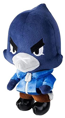 Crow Brawl Stars Line Friend Plush Buddy 17,8 cm Bird Fighter Jacket Character Doll