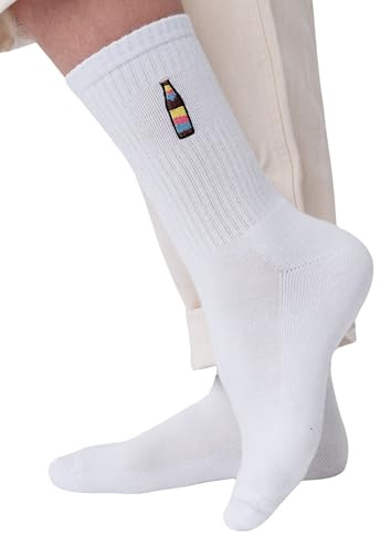 Fashion Drinks Crew Socks Herren & Damen aus Bio Baumwolle im Cola Mix Design (36-41)