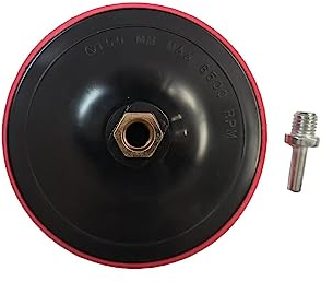 Platorello con gancio e anello M14 da 100-125-150-180 mm, con mandrino per trapano e smerigliatrice angolare 8500rpm max (125mm)