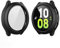 YoLin 2-Stück Mit Glas Ultradünne Displayschutz Kompatibel mit Samsung Galaxy Watch 5 / Galaxy Watch 4 44mm, PC All-Around Schutzhülle für Samsung Galaxy Watch 4/5 44mm (2 Schwarz)